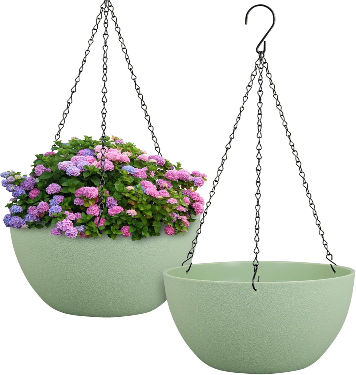 12 inch Large Hanging Planters Plant Pots for Indoor Outdoor Plants