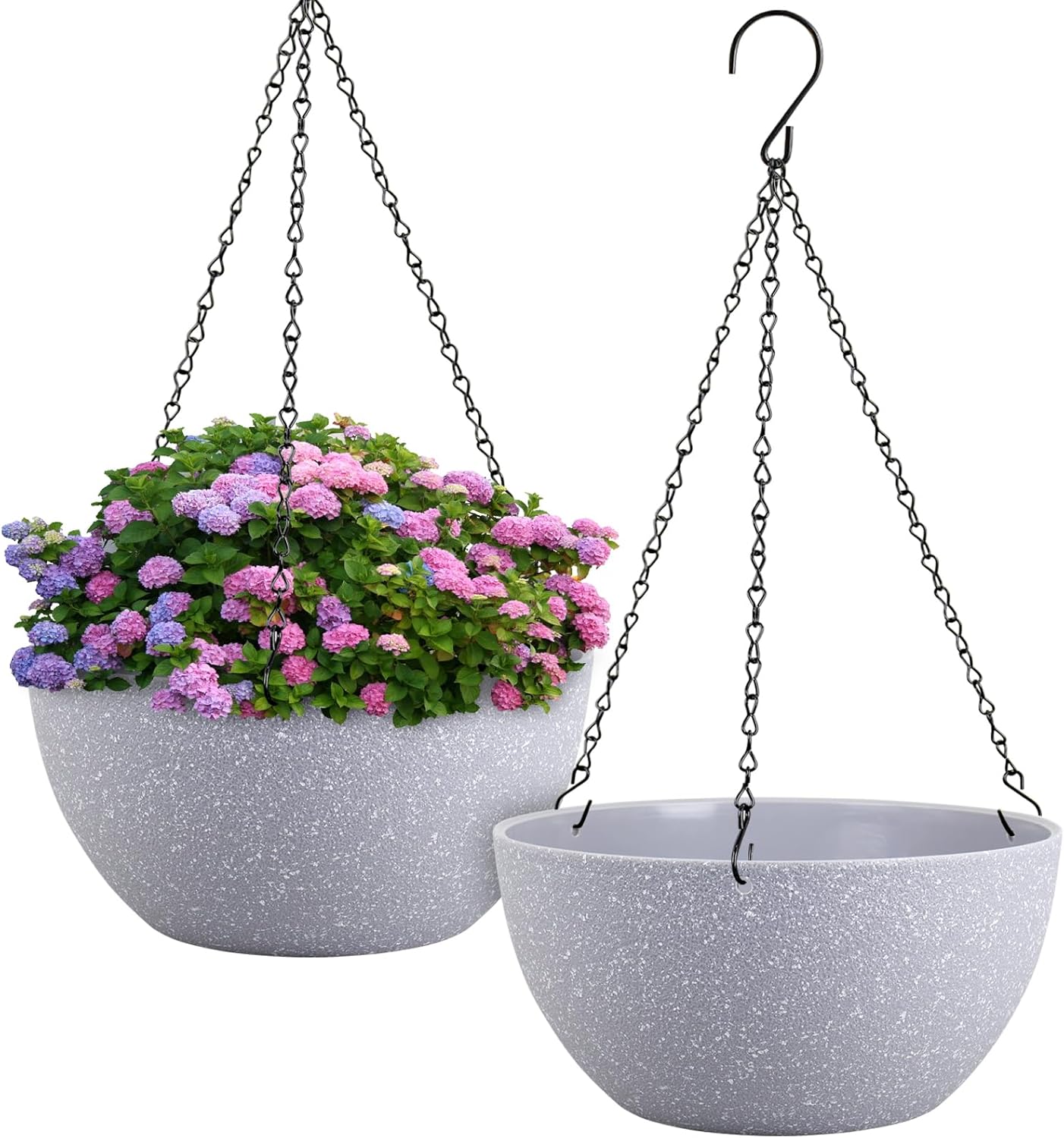 12 inch Large Hanging Planters Plant Pots for Indoor Outdoor Plants