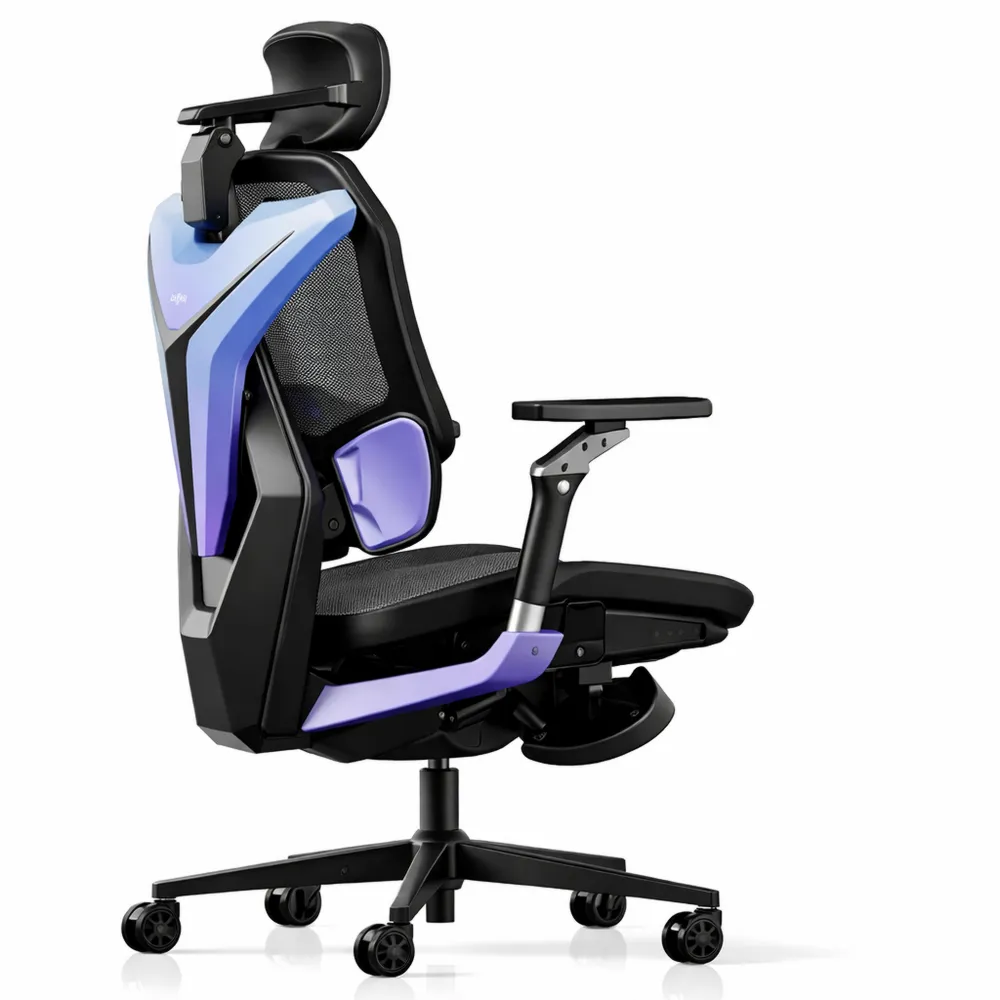 Chaise de Bureau Ergonomique avec Support Lombaire et Accoudoirs Réglables