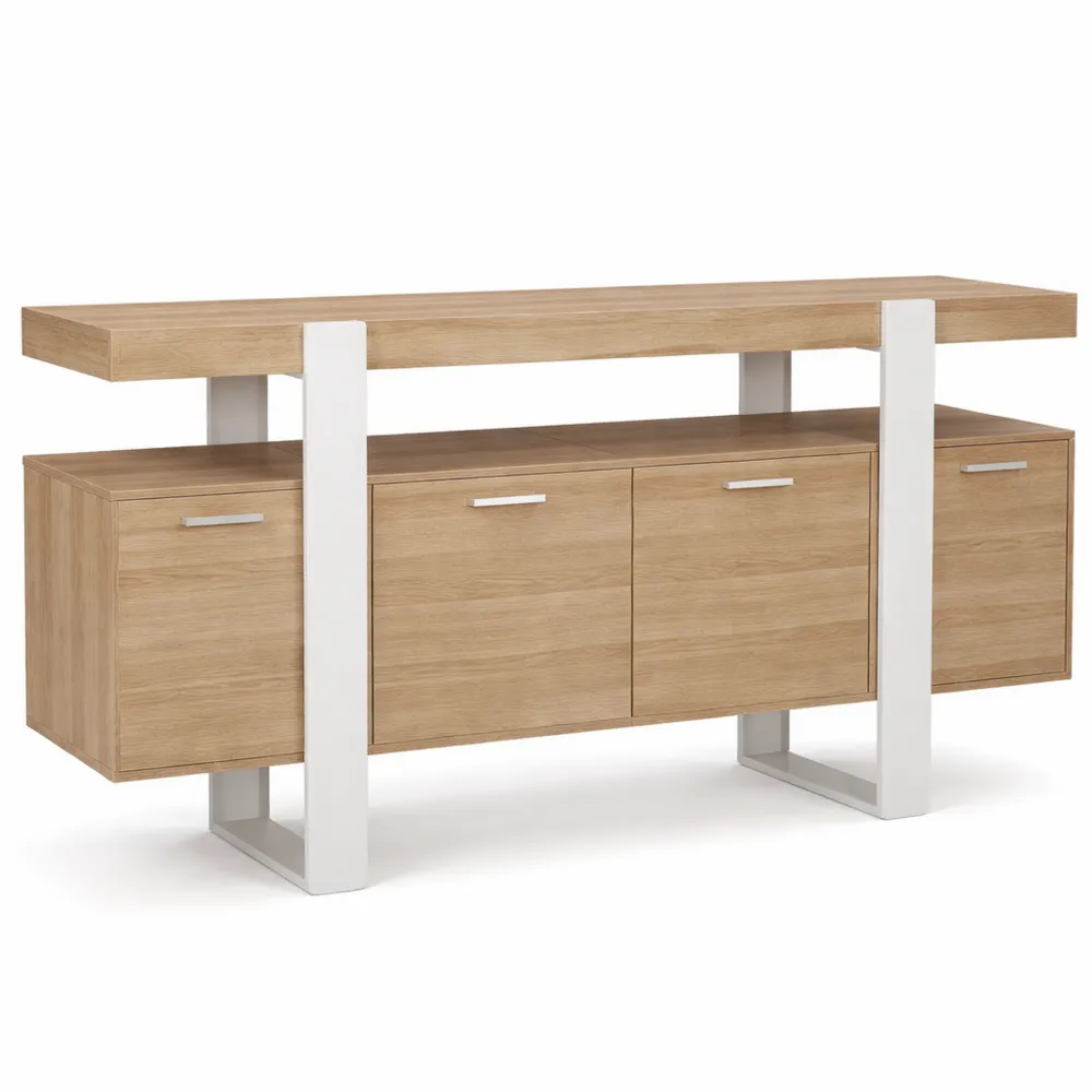 Buffet en Bois 4 Portes 160 cm