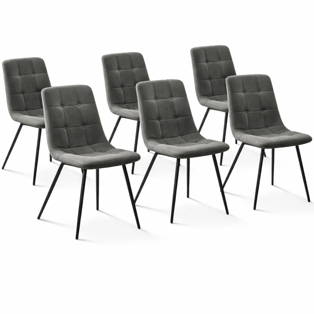 Ensemble de 6 chaises confortables pour salle à manger