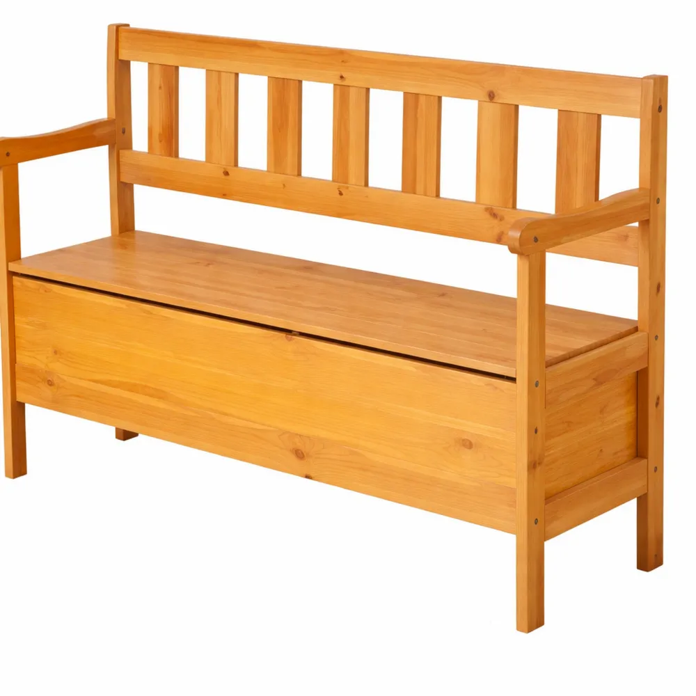 Banc extérieur avec rangement résistant aux intempéries 120 cm