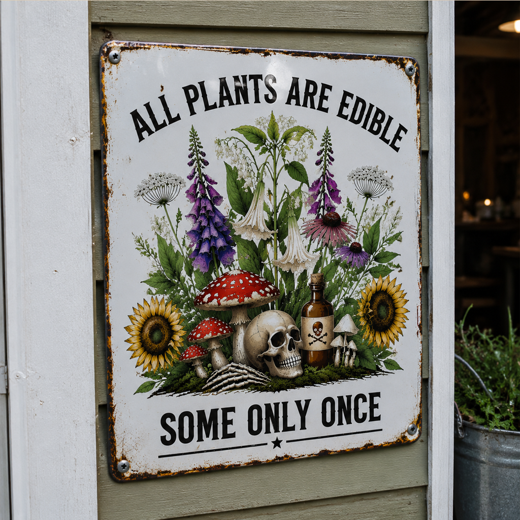 The Honest Botanist Vintage Wall Sign
