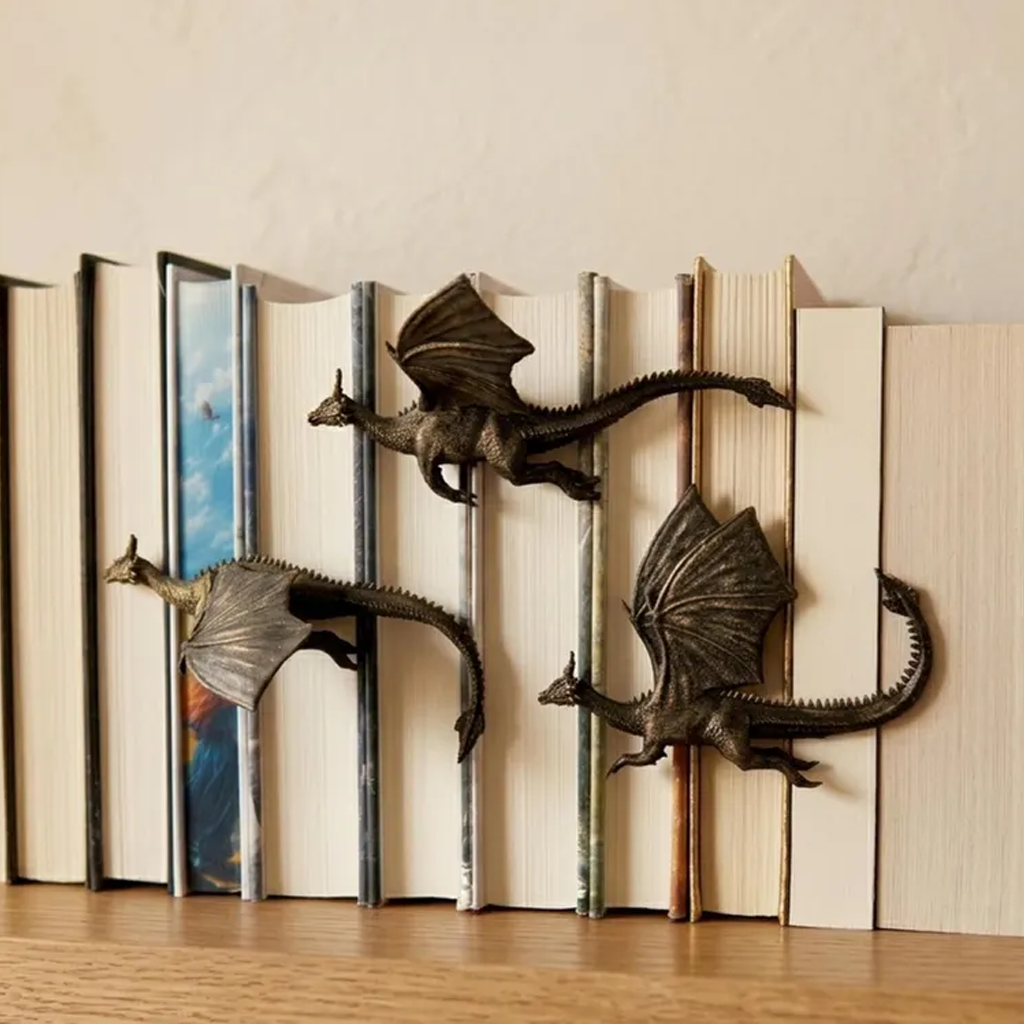 The Legendary Soaring Dragon Bookshelf Decor