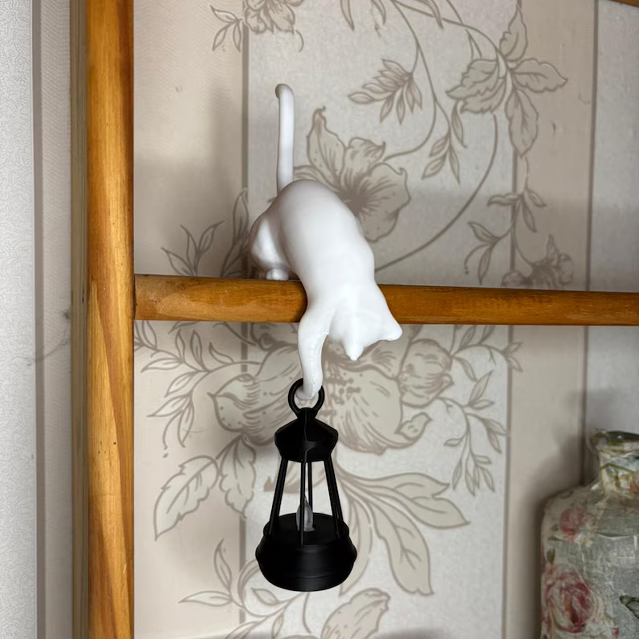 Cat Lantern Book Nook Light 