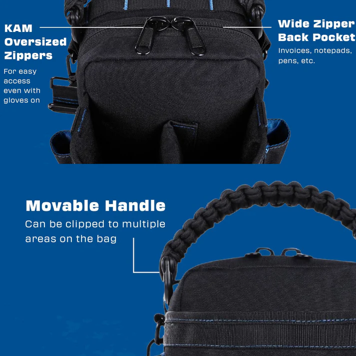 Magnetic Tool Kit—Adheres to metal surfaces to keep tools within easy reach