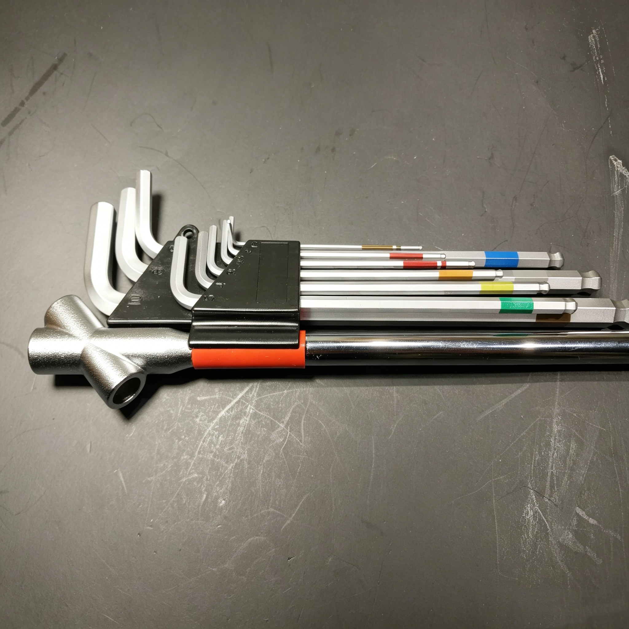 Ball Point Hex Key Wrench Set – 9 Piece (Long Handle)