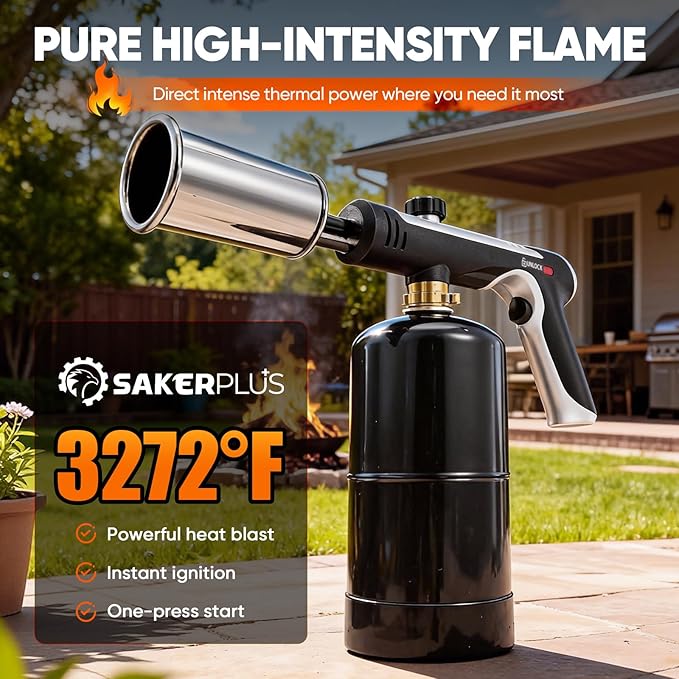 Propane Torch—Adjustable Flame, with Safety Lock