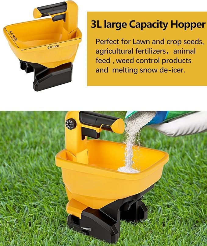Cordless Handheld All Season Seed & Salt Spreader