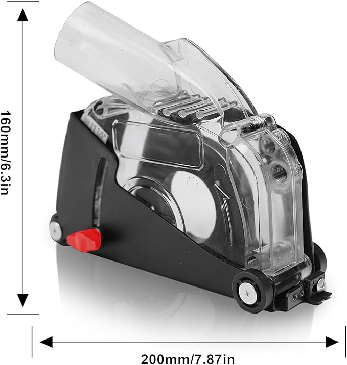 Angle Grinder Dust Collection Hood - Dust Extraction and Cutting Guard