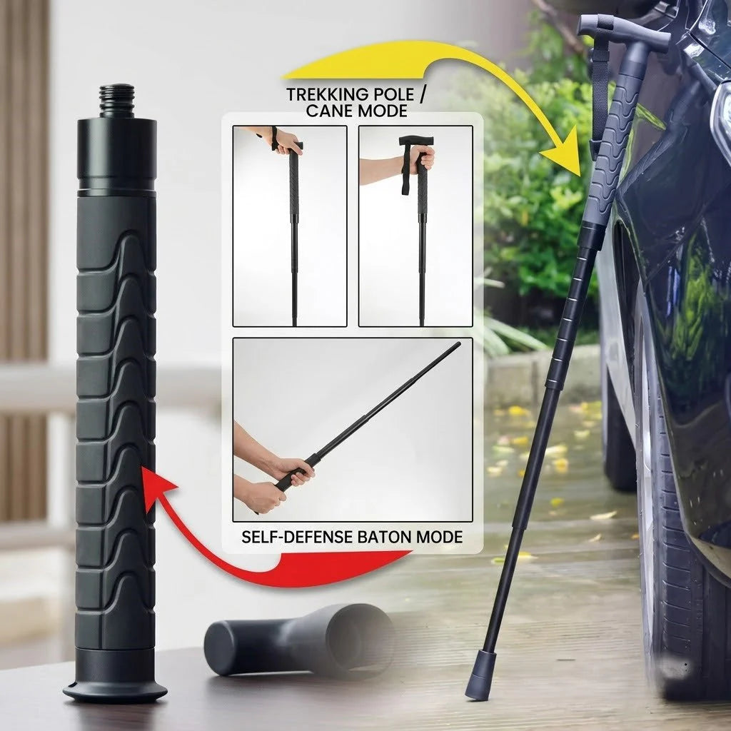 Telescopic Quick-Deployment Outdoor Stick