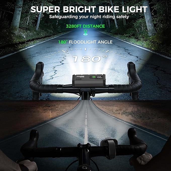 Ultra-Bright Bike Light—Features an LCD Screen So You Never Have to Guess How Much Battery Is Left