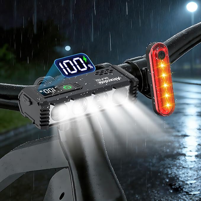Ultra-Bright Bike Light—Features an LCD Screen So You Never Have to Guess How Much Battery Is Left