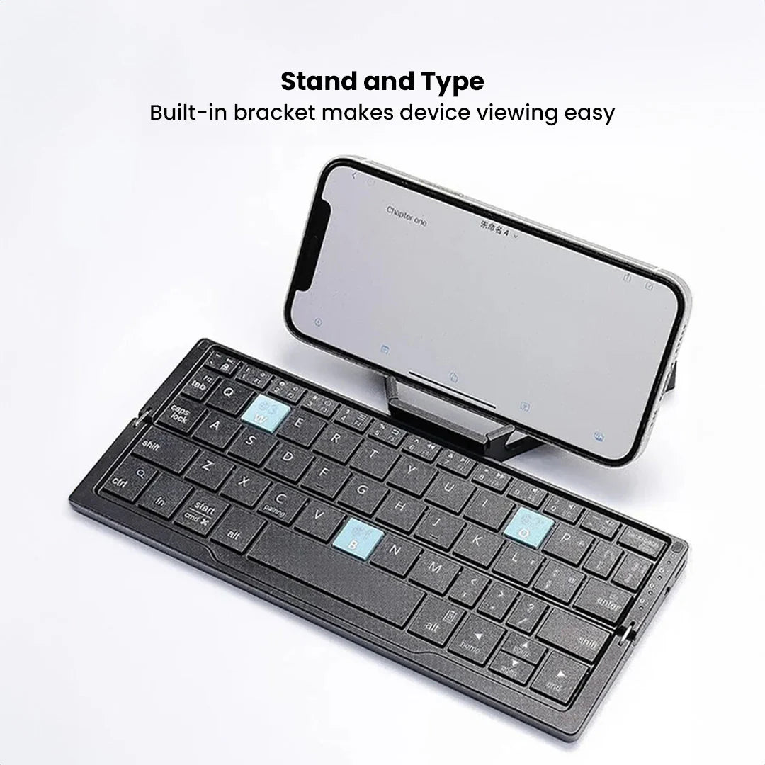 Mini Ergonomic Wireless Keyboard – Bluetooth