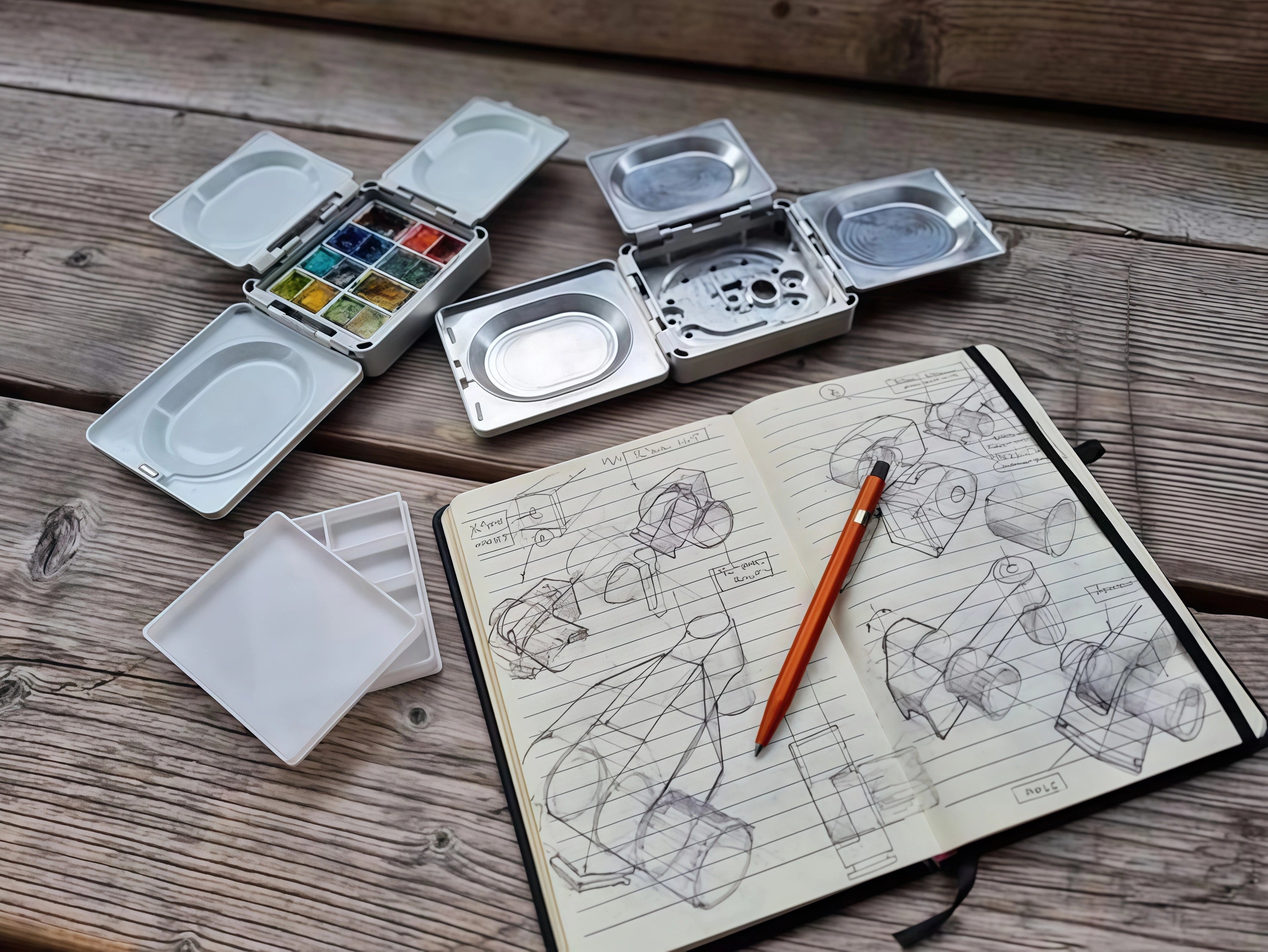 Modular Art Paintbox & Mounting Set – Hands‑Free Sketching, Portable