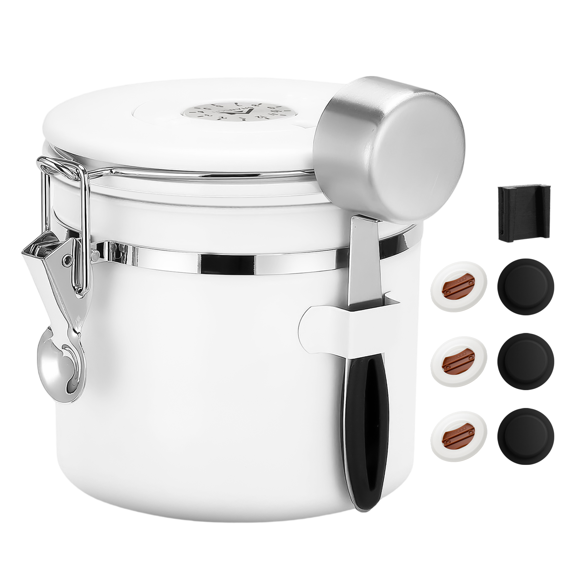 Coffee Canister Airtight Coffee Container Stainless Steel Coffee Bean Storage Container with Scoop Coffee Canister for Beans Grounds Sugar Flour Tea Cereal