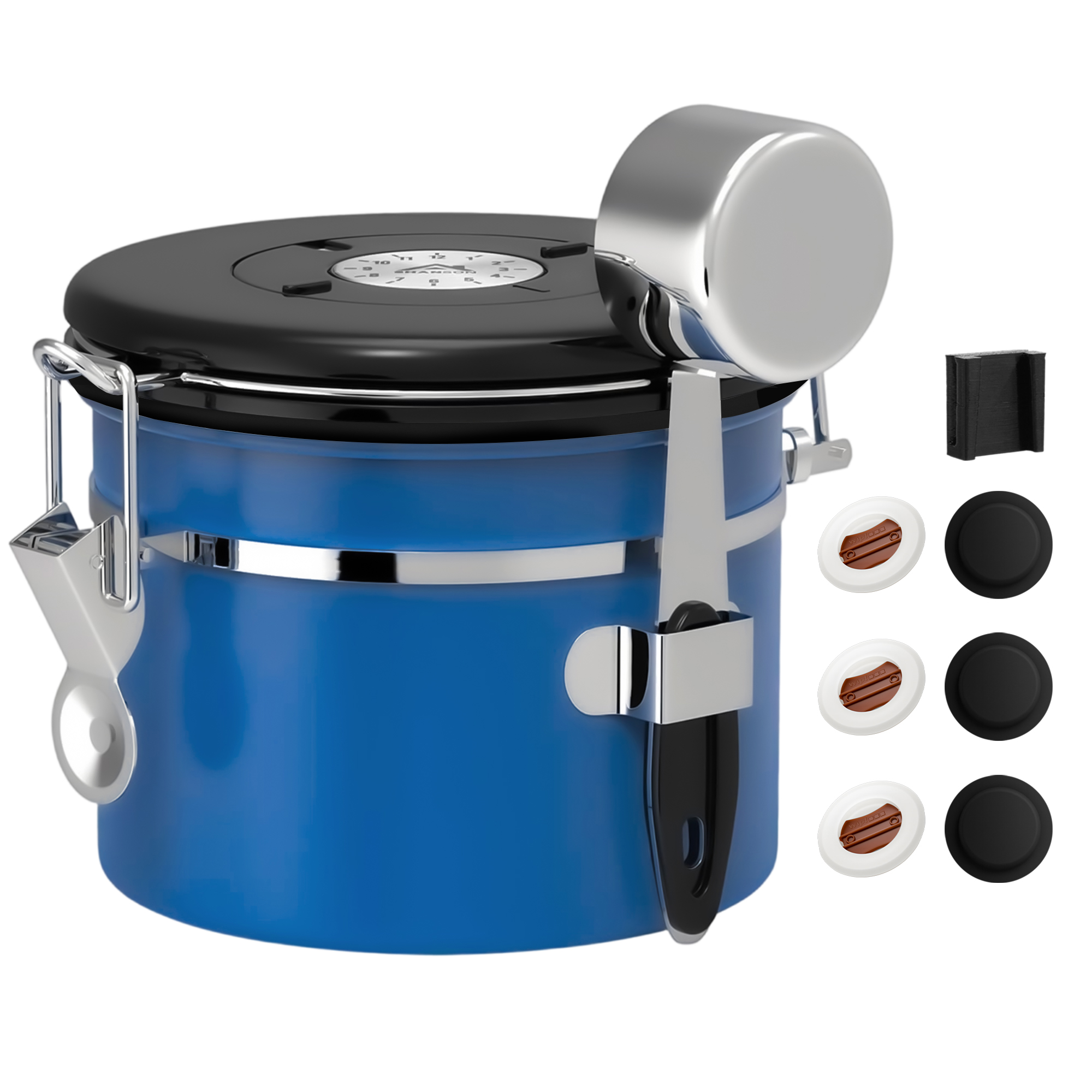 Coffee Canister Airtight Coffee Container Stainless Steel Coffee Bean Storage Container with Scoop Coffee Canister for Beans Grounds Sugar Flour Tea Cereal
