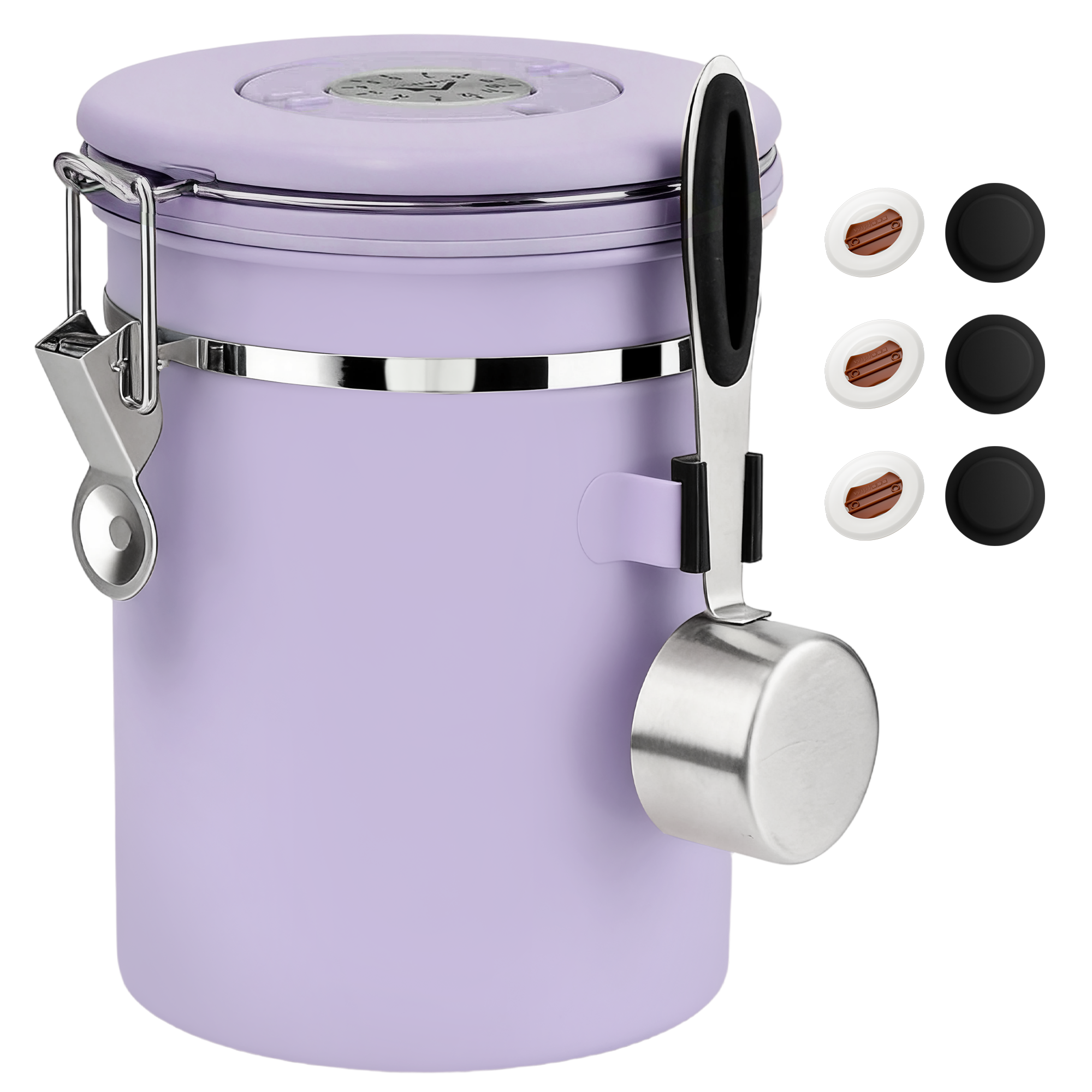 Coffee Canister Airtight Coffee Container Stainless Steel Coffee Bean Storage Container with Scoop Coffee Canister for Beans Grounds Sugar Flour Tea Cereal