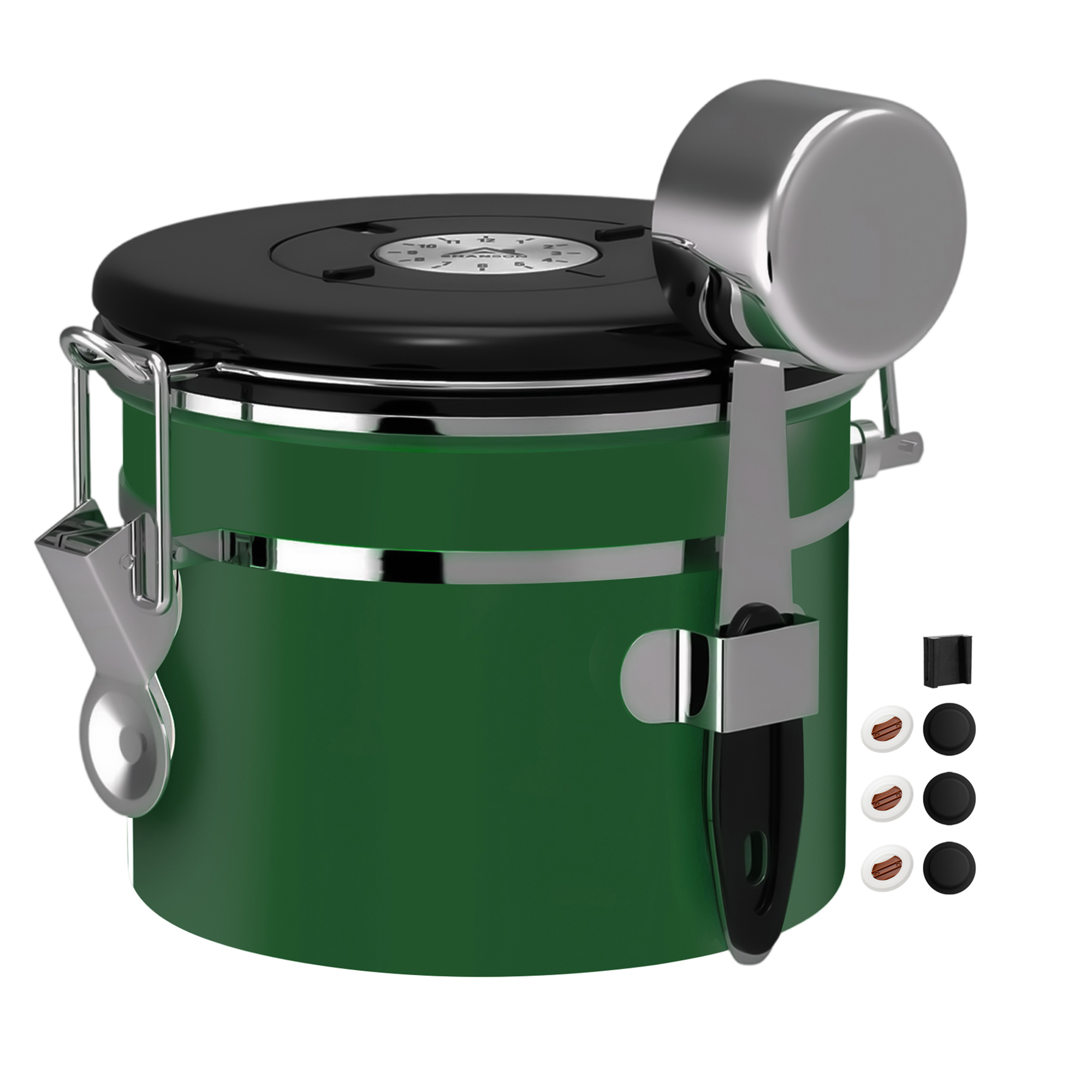 Coffee Canister Airtight Coffee Container Stainless Steel Coffee Bean Storage Container with Scoop Coffee Canister for Beans Grounds Sugar Flour Tea Cereal