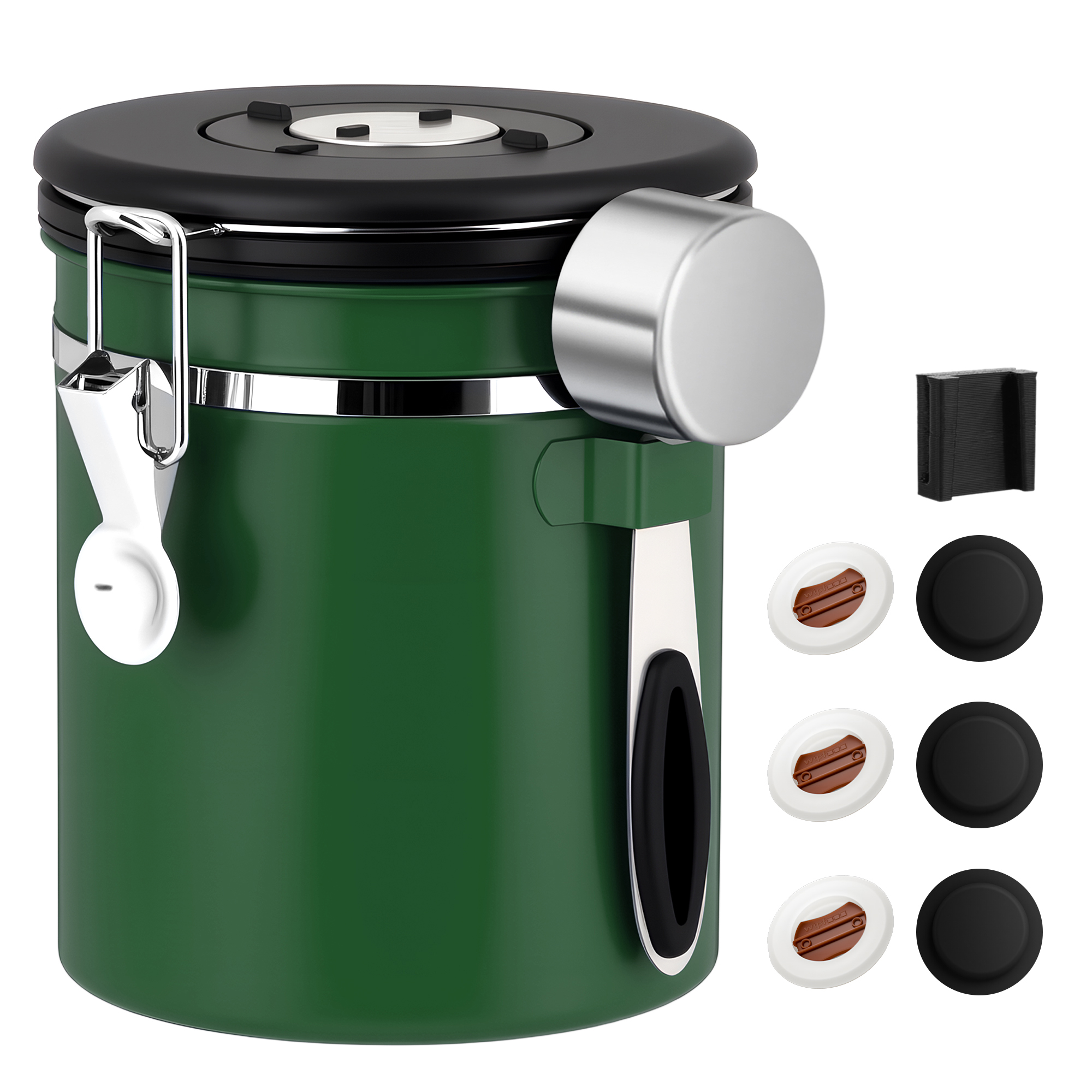 Coffee Canister Airtight Coffee Container Stainless Steel Coffee Bean Storage Container with Scoop Coffee Canister for Beans Grounds Sugar Flour Tea Cereal