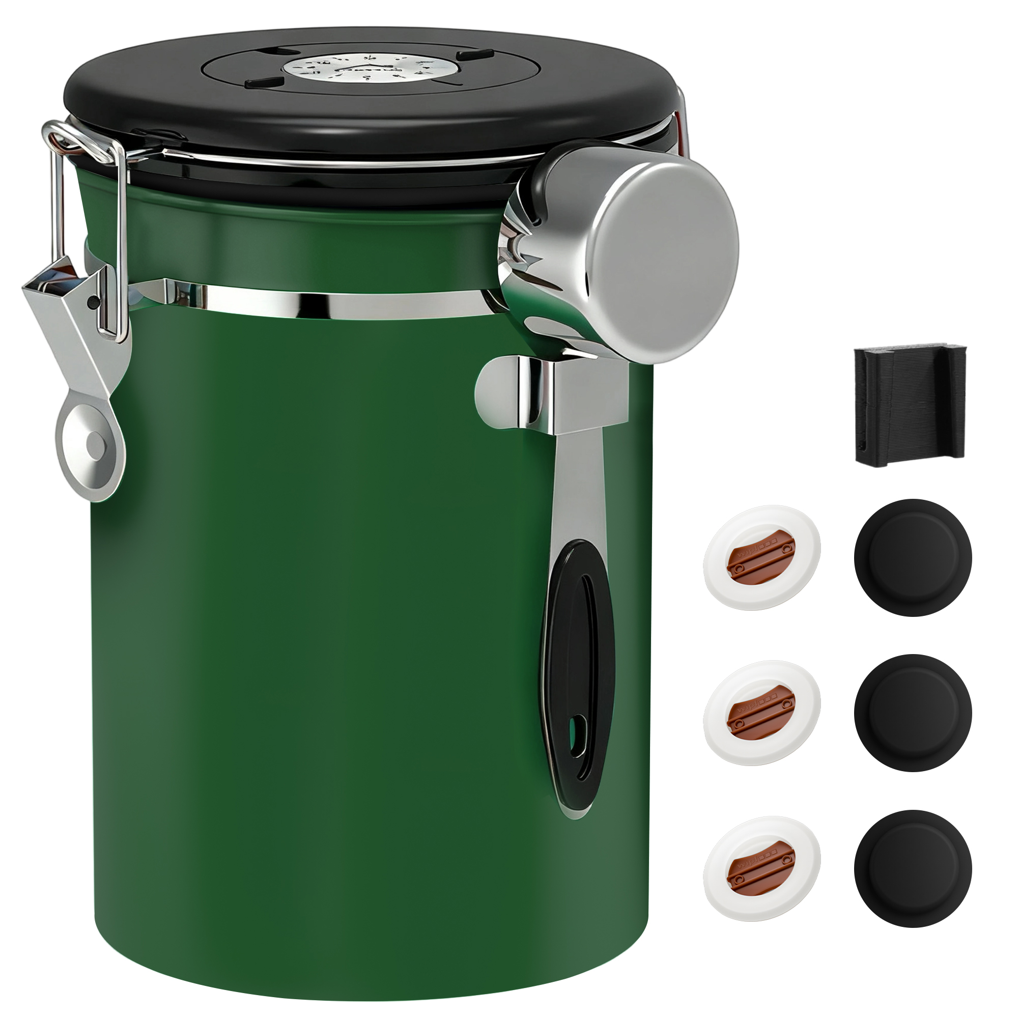 Coffee Canister Airtight Coffee Container Stainless Steel Coffee Bean Storage Container with Scoop Coffee Canister for Beans Grounds Sugar Flour Tea Cereal