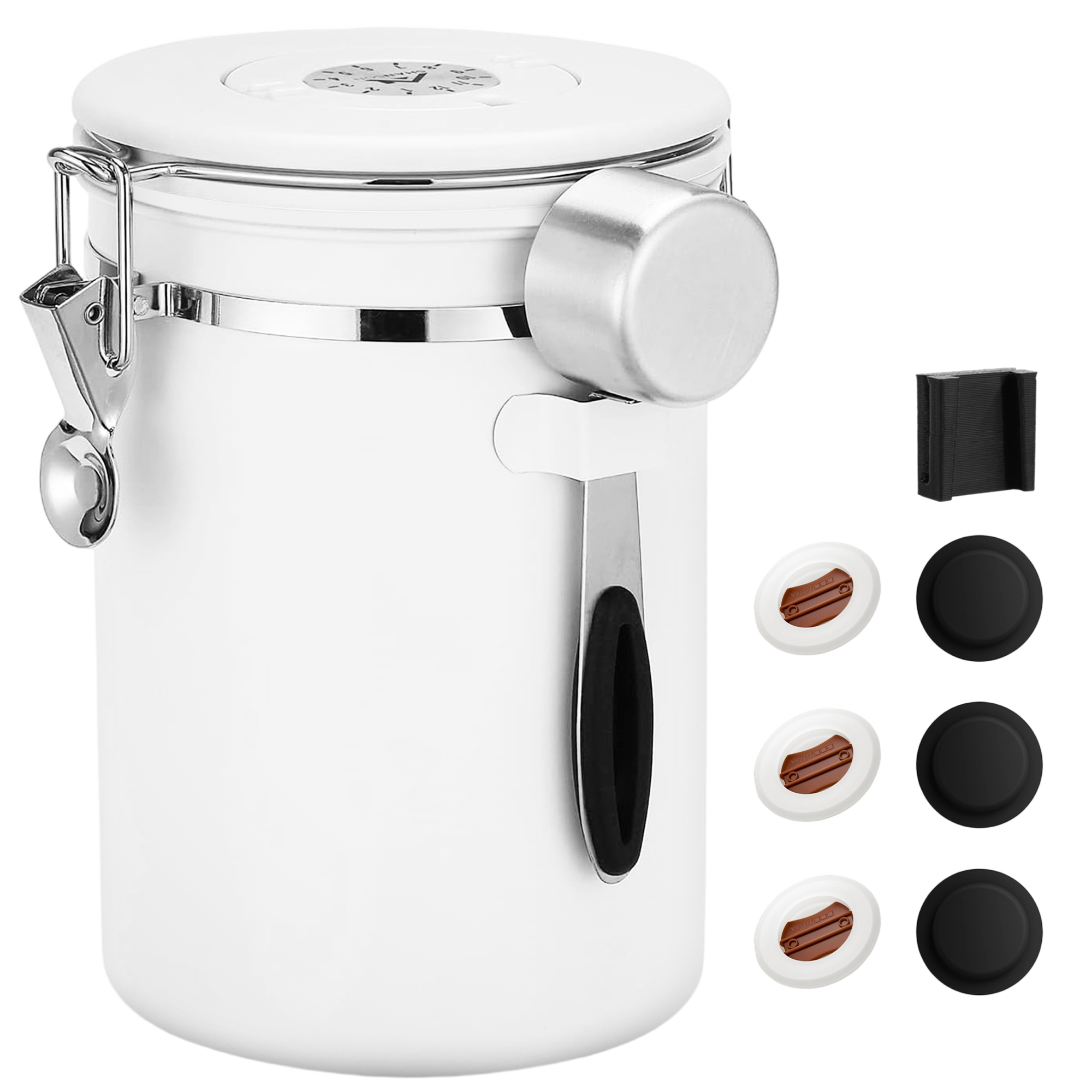 Coffee Canister Airtight Coffee Container Stainless Steel Coffee Bean Storage Container with Scoop Coffee Canister for Beans Grounds Sugar Flour Tea Cereal
