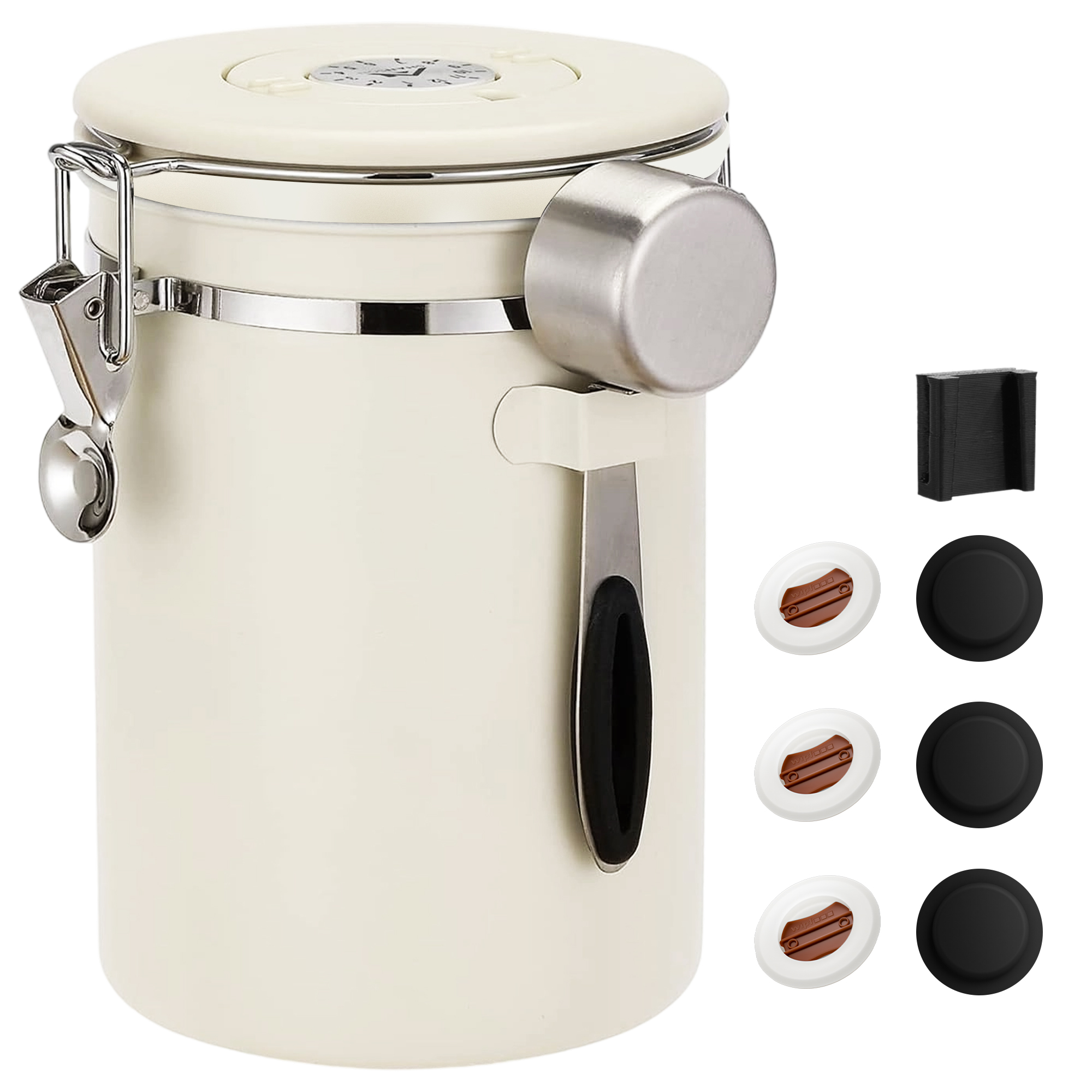 Coffee Canister Airtight Coffee Container Stainless Steel Coffee Bean Storage Container with Scoop Coffee Canister for Beans Grounds Sugar Flour Tea Cereal