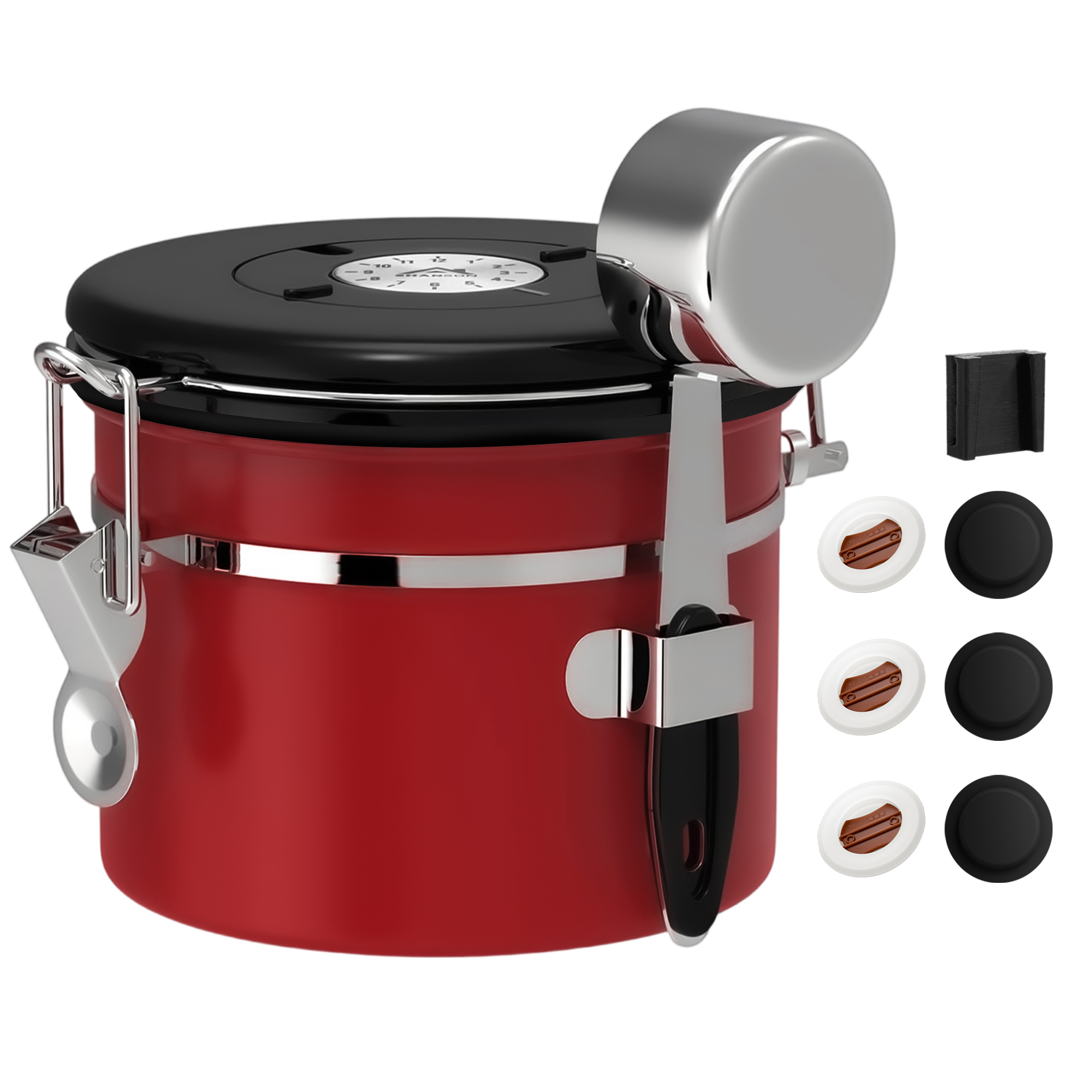 Coffee Canister Airtight Coffee Container Stainless Steel Coffee Bean Storage Container with Scoop Coffee Canister for Beans Grounds Sugar Flour Tea Cereal