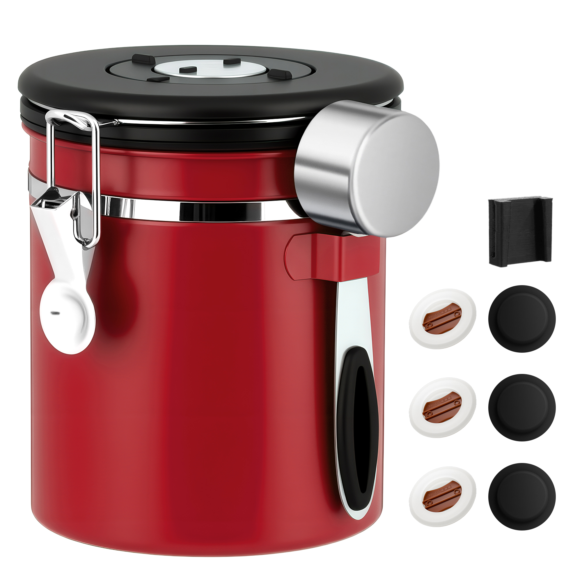 Coffee Canister Airtight Coffee Container Stainless Steel Coffee Bean Storage Container with Scoop Coffee Canister for Beans Grounds Sugar Flour Tea Cereal