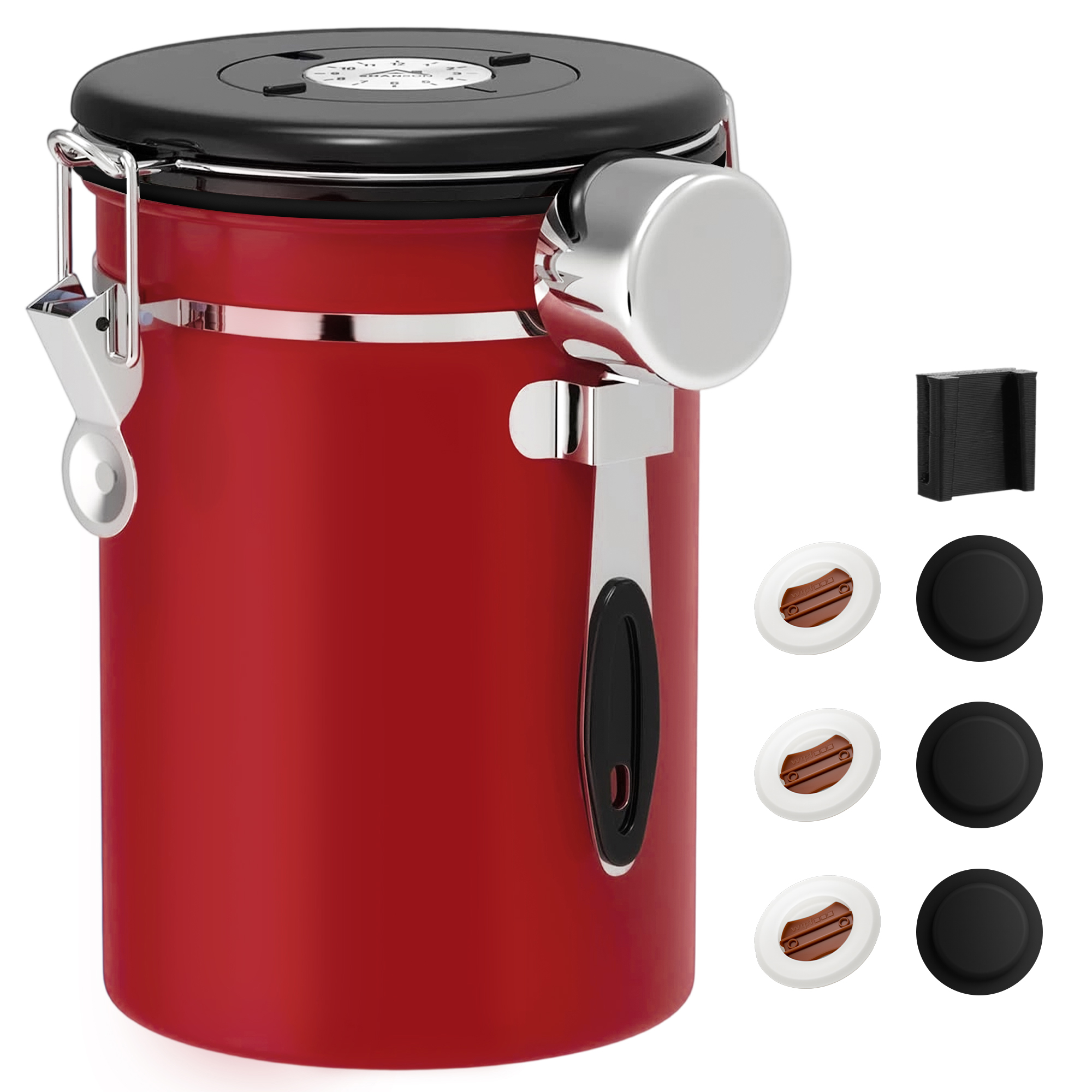 Coffee Canister Airtight Coffee Container Stainless Steel Coffee Bean Storage Container with Scoop Coffee Canister for Beans Grounds Sugar Flour Tea Cereal