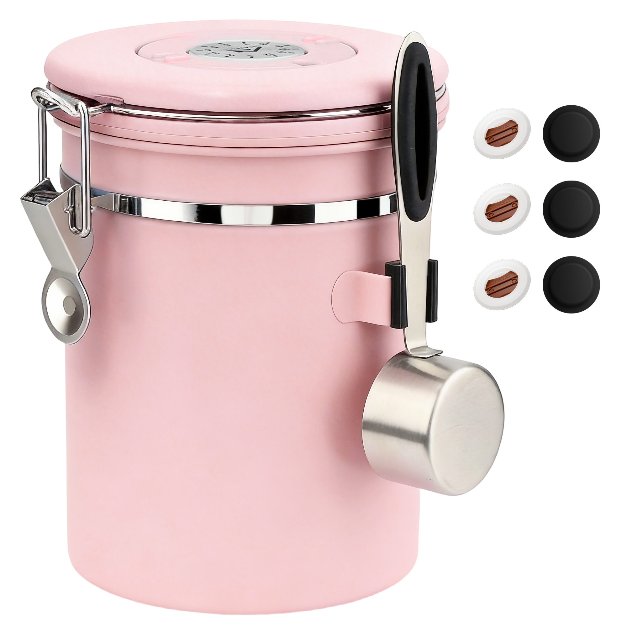 Coffee Canister Airtight Coffee Container Stainless Steel Coffee Bean Storage Container with Scoop Coffee Canister for Beans Grounds Sugar Flour Tea Cereal