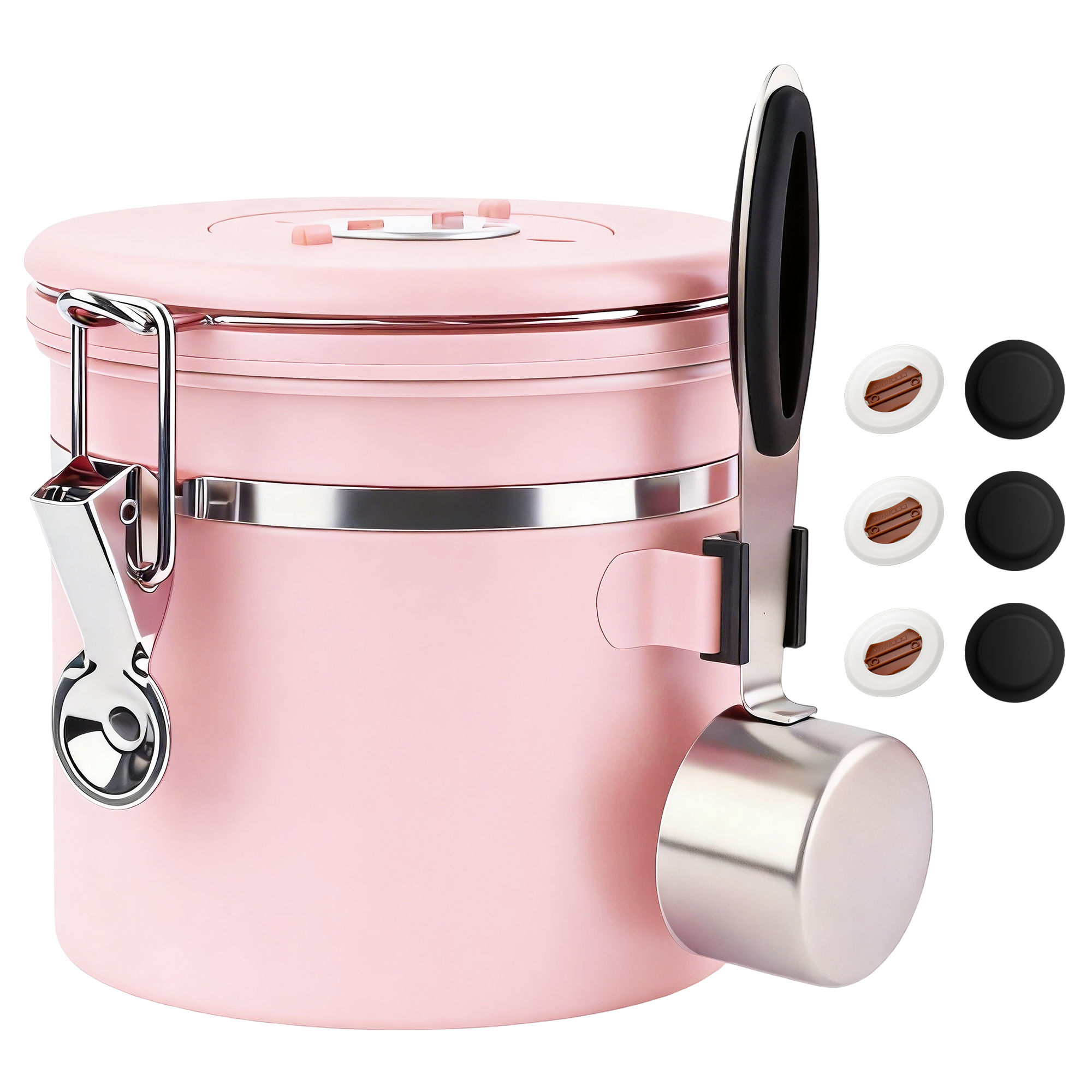Coffee Canister Airtight Coffee Container Stainless Steel Coffee Bean Storage Container with Scoop Coffee Canister for Beans Grounds Sugar Flour Tea Cereal