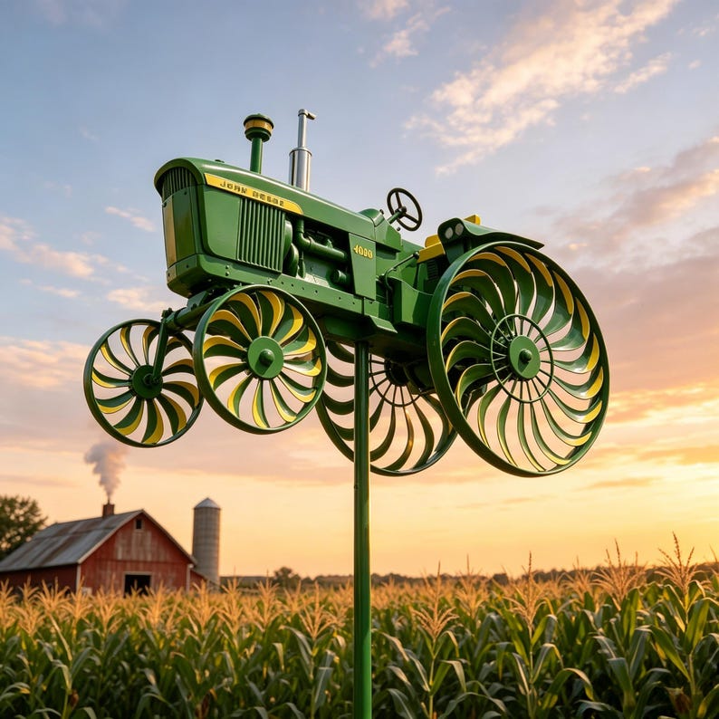 🔥Limited Edition, Only 100 Sets Left! Classic Tractor Garden Wind Spinner