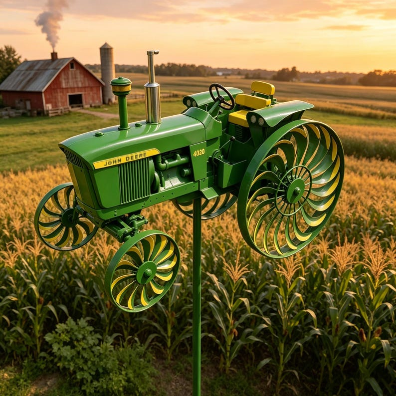 🔥Limited Edition, Only 100 Sets Left! Classic Tractor Garden Wind Spinner