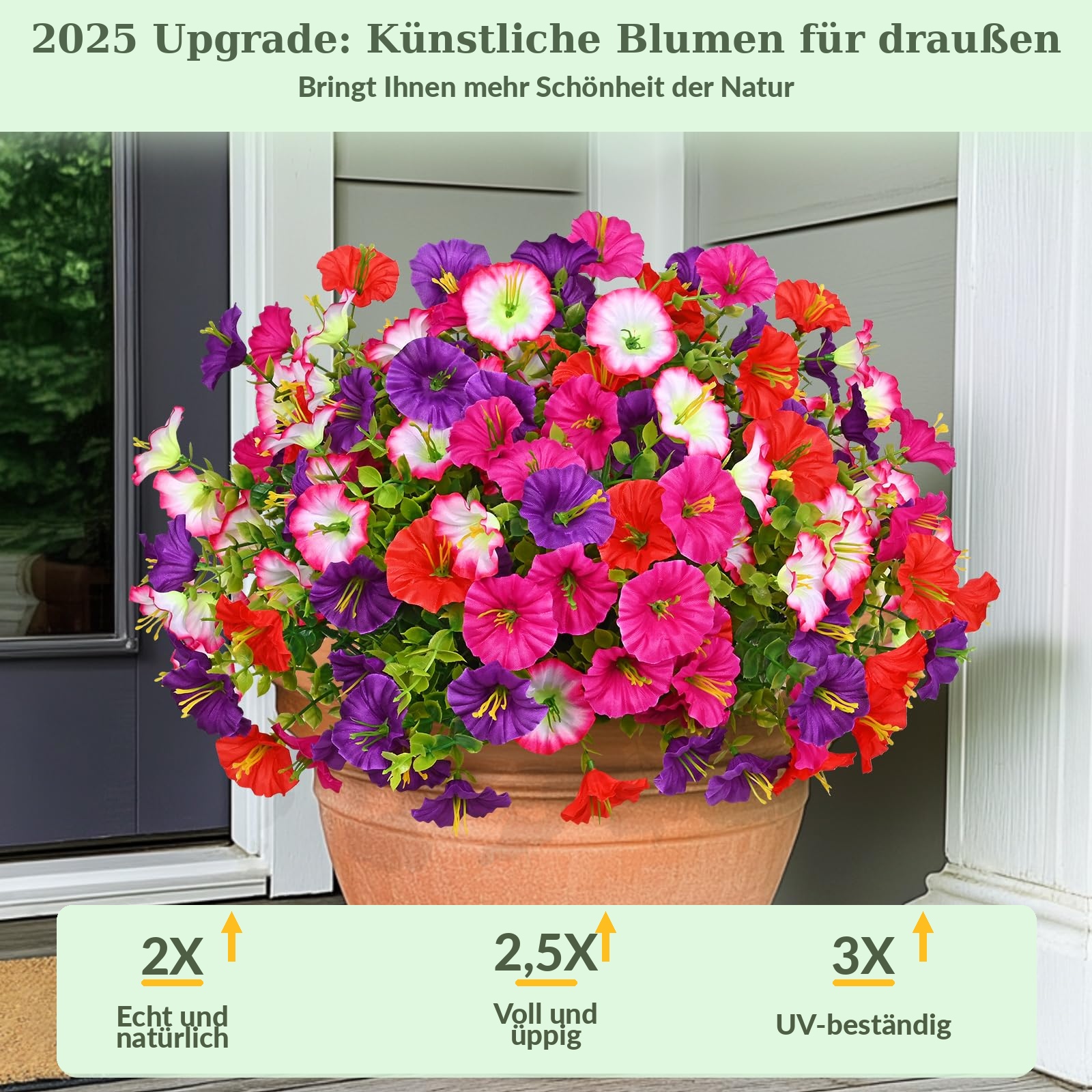 🌸Letzter Tag: 49 % Rabatt!🔥 UV-beständige künstliche Petunien