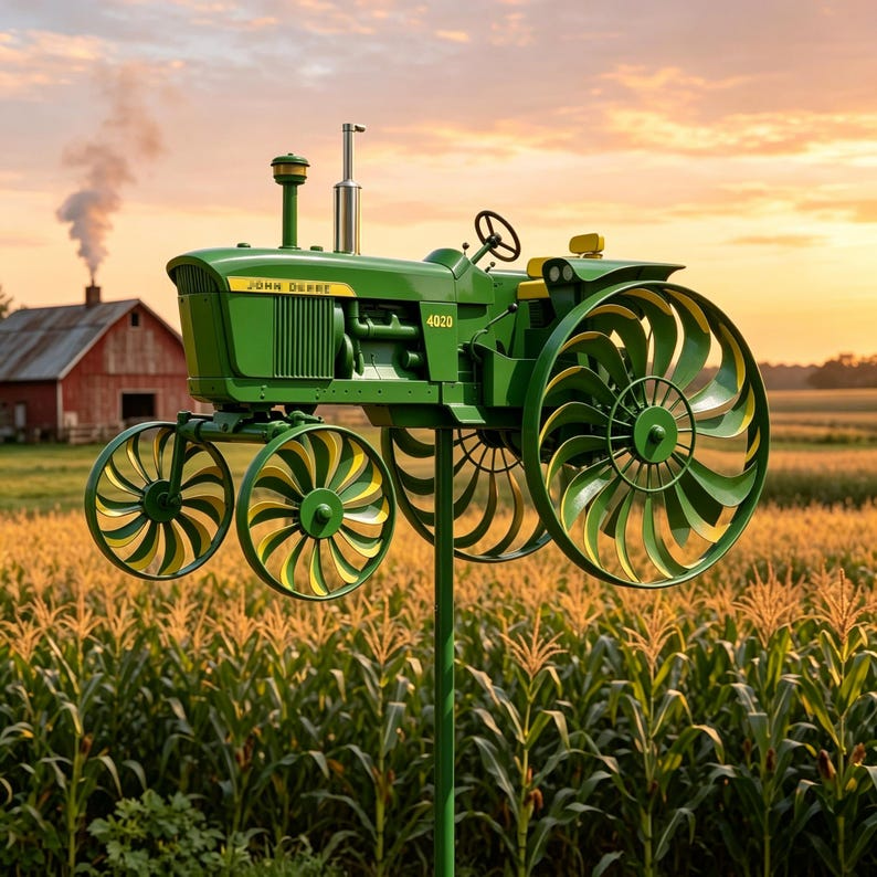 🔥Limited Edition, Only 100 Sets Left! Classic Tractor Garden Wind Spinner