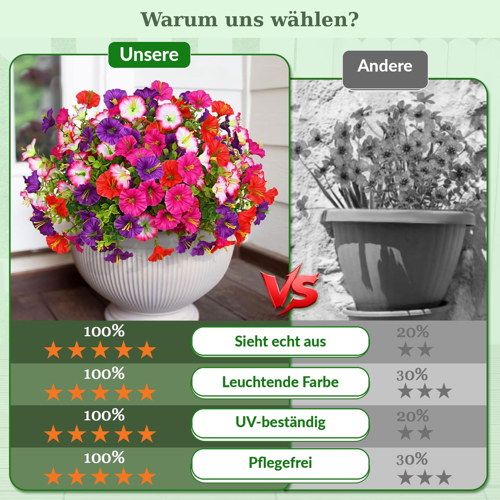 🌸Letzter Tag: 49 % Rabatt!🔥 UV-beständige künstliche Petunien