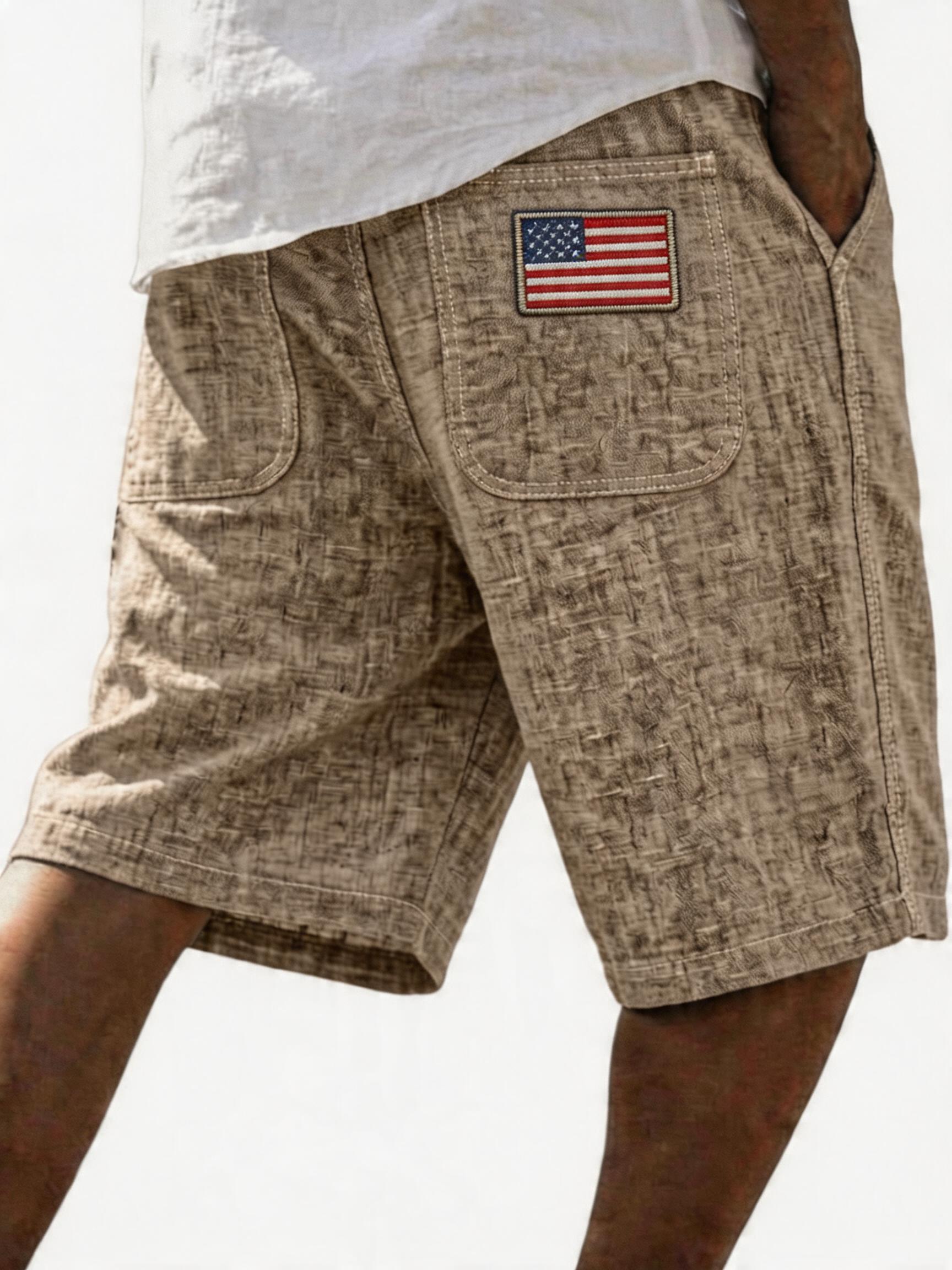 Men's Classic Linen Blend Casual Summer Shorts – Timeless Comfort for Everyday Wear