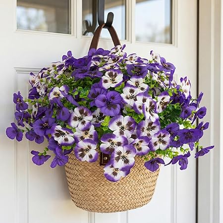 🌼 Rowfad Artificial Pansy Flowers — Bring Fresh Garden Charm to Any Space 🌼