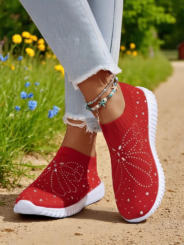 Women’s Slip-On Walking Shoes – Lightweight, Breathable & Comfortable for All-Day Wear