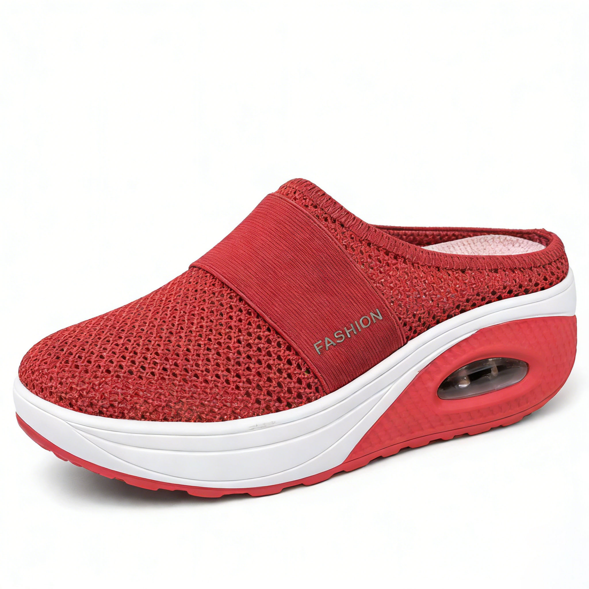 Diabetic Air-Cushion Slip-On Walking Shoes, Orthopedic Diabetic Slippers, with Arch-Support for Women