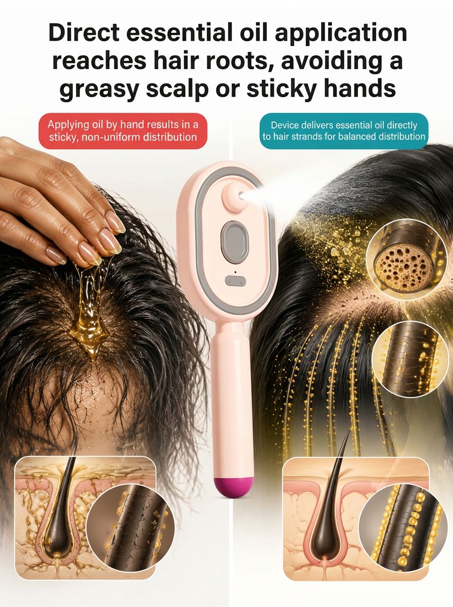Red Light Therapy & Nano-Steam Hair Comb