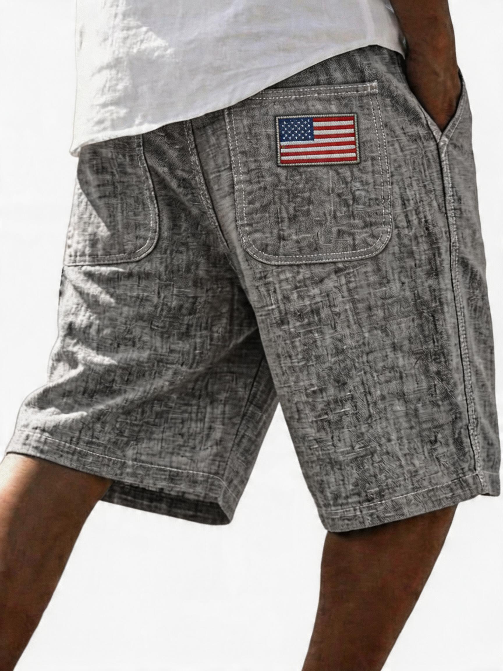 Men's Classic Linen Blend Casual Summer Shorts – Timeless Comfort for Everyday Wear
