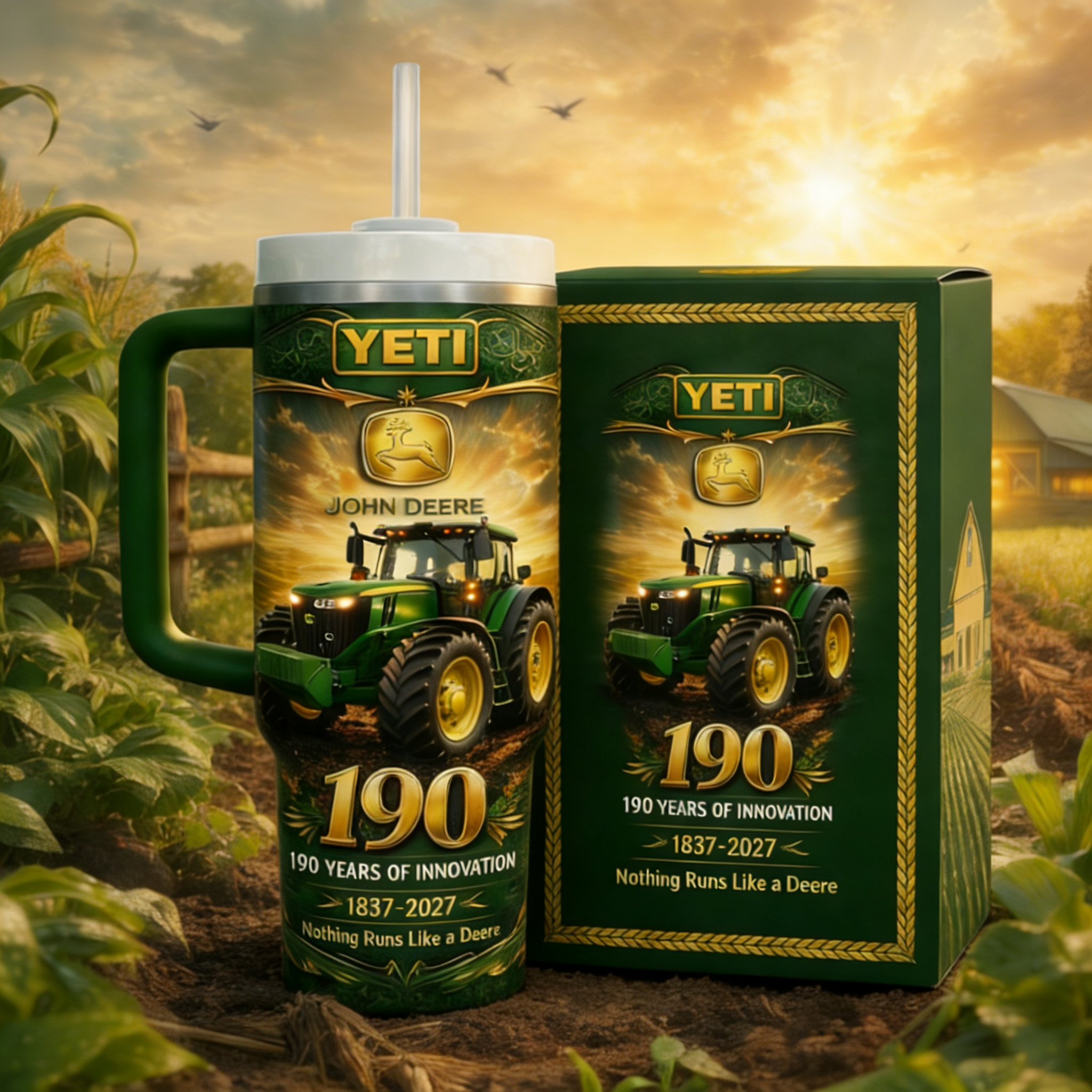 🚜John Deere The American Legend 190Th Anniversary 2027 Stanley Tumbler Mug