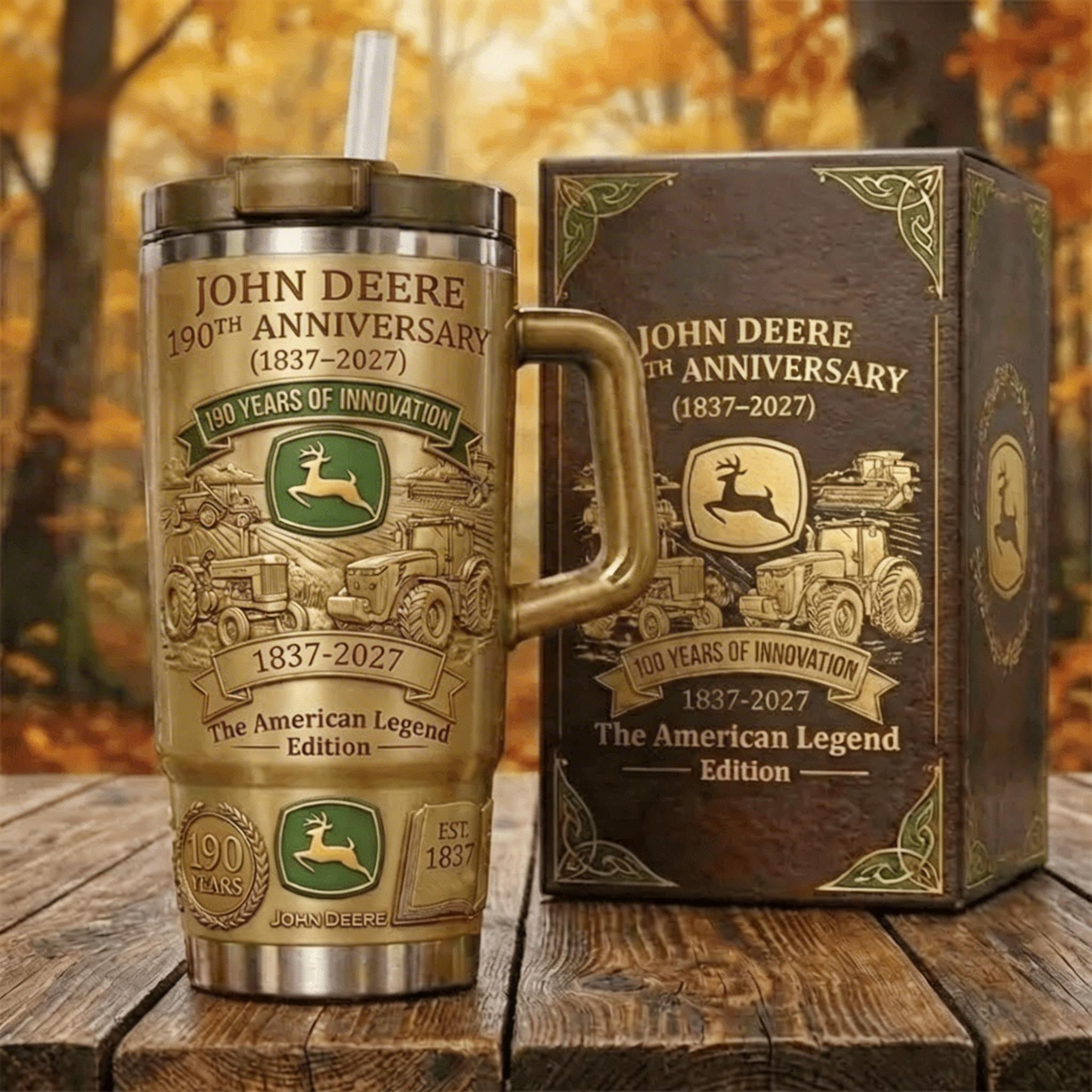 🚜John Deere The American Legend 190Th Anniversary 2027 Stanley Tumbler Mug