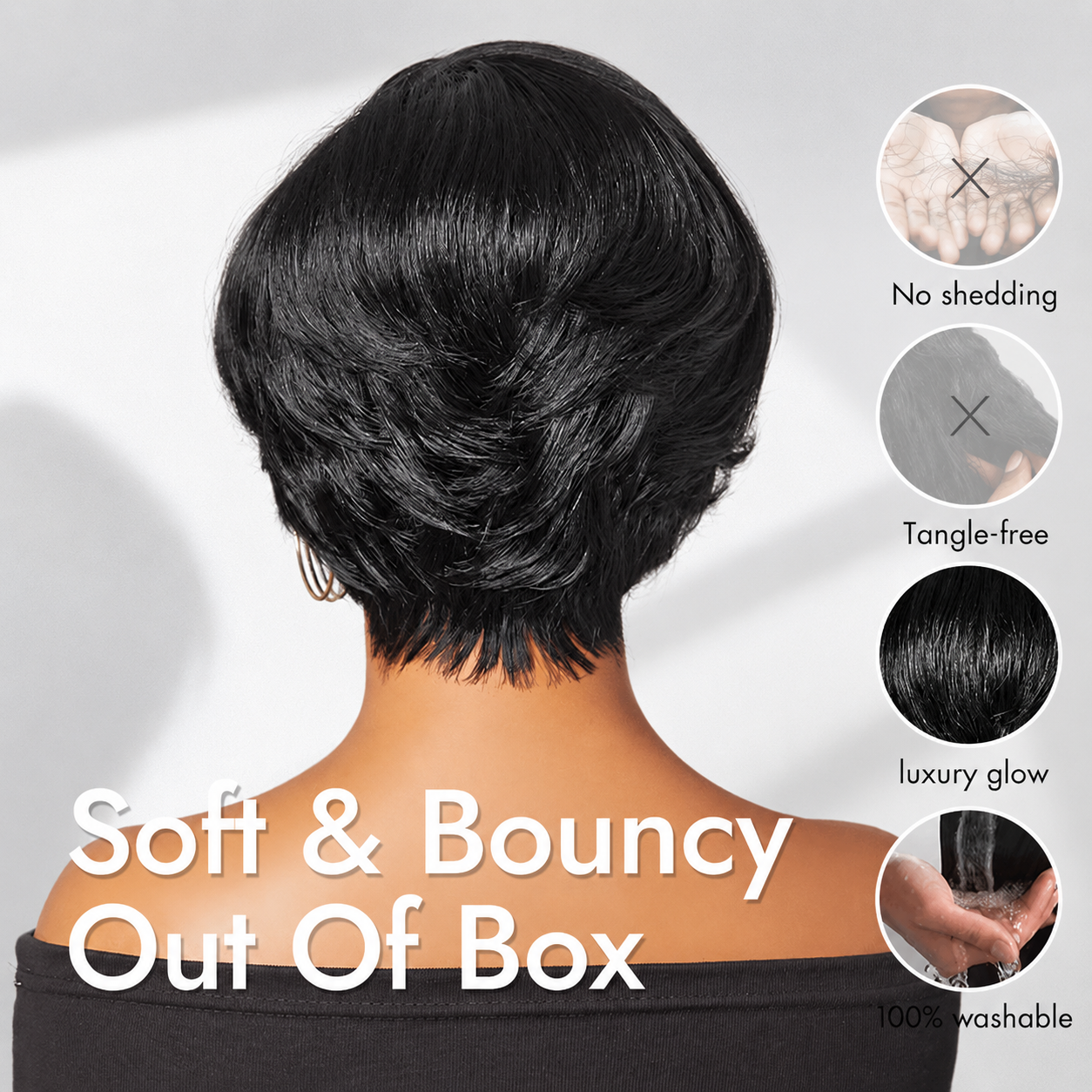 Affordable Pixie Cut Minimalist HD Lace Glueless Wig Pre-Cut Lace