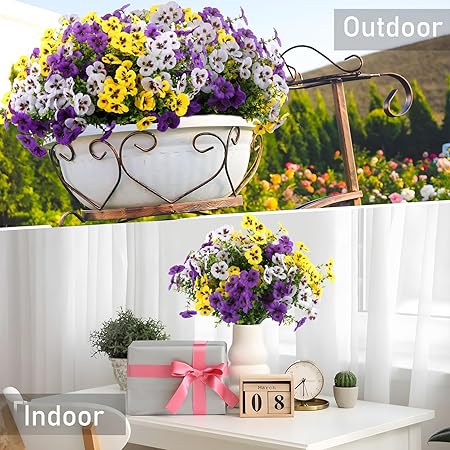 🌼 Rowfad Artificial Pansy Flowers — Bring Fresh Garden Charm to Any Space 🌼