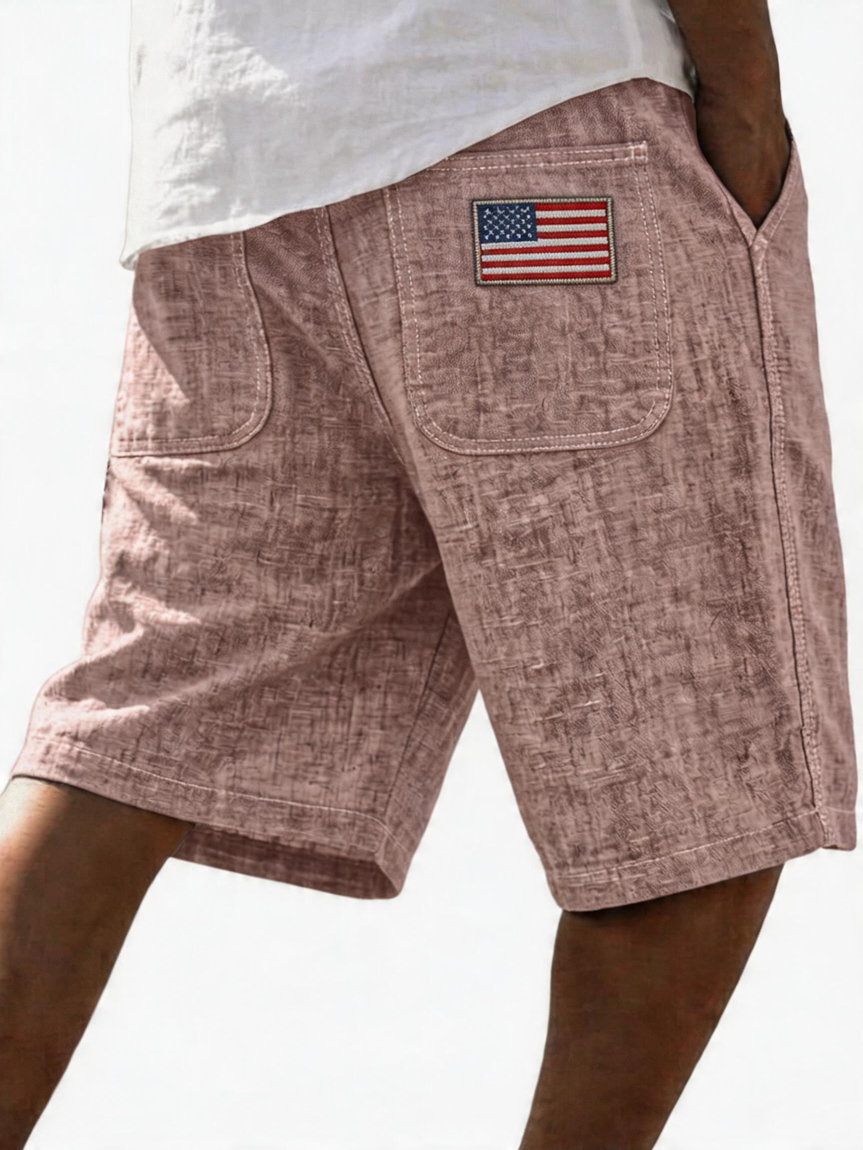 Men's Classic Linen Blend Casual Summer Shorts – Timeless Comfort for Everyday Wear
