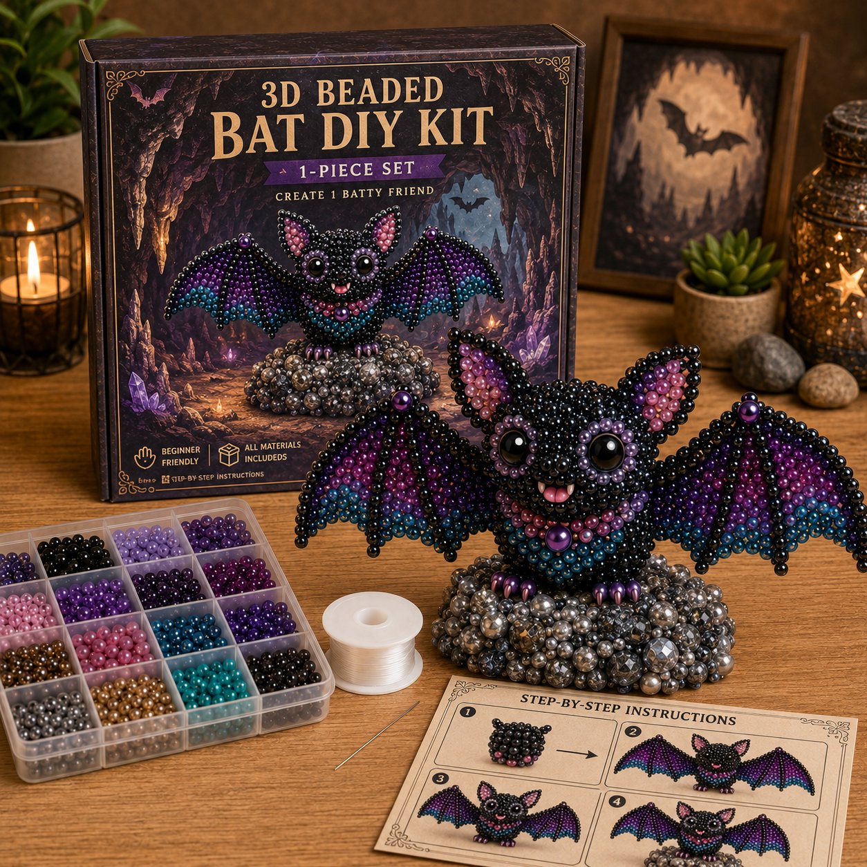 🔥Limited Edition - 🧵✨Petite 3D Beaded Animal Craft Kit
