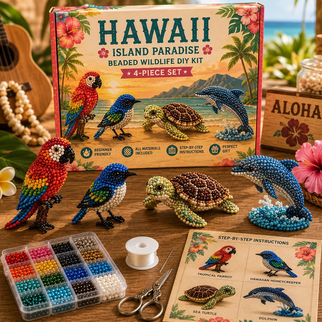 🔥Limited Edition - 🧵✨Petite 3D Beaded Animal Craft Kit
